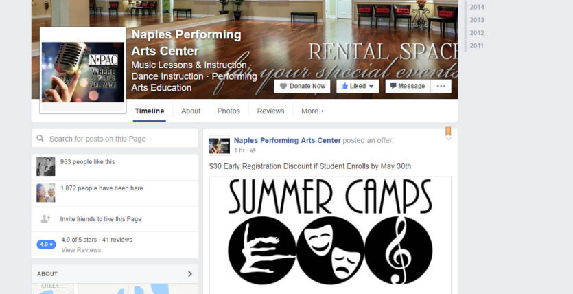 Naples Performing Arts Center on Facebook